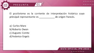 Guía IPN 2023  Historia Pregunta No 1  Conocimientos Generales [upl. by Nylra]