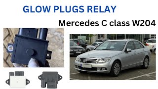 Glow plugs relay location and replacement Mercedes 20072015 W204 W212 W463 X164 GL ML [upl. by Pasia]