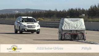 Subaru Outback Euro NCAP AEB Test [upl. by Sadie241]