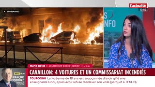 CAVAILLON 4 VOITURES ET UN COMMISSARIAT INCENDIÉS [upl. by Dodge]