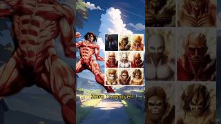 Attack Titan vs All titan aot whoisstrogest shorts [upl. by Suiratnod]