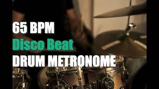 Disco Beat Drum Metronome Loop  65 BPM [upl. by Dyrraj590]