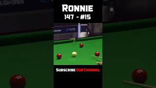 Ronnie OSullivan 147  Snooker Maximum Breaks 147 15 snooker billiards snookermoments [upl. by Nayd]