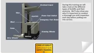 Online Forklift Training Preview Stand Up [upl. by Whittemore]