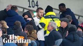 Eric Dier climbs into stands to confront Tottenham fan [upl. by Rosenkrantz417]