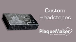 Custom Granite Headstone [upl. by Notterb]