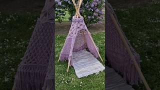 Macrame Teepee Tent macrame [upl. by Nosral]