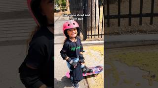 Dani and Andy Roy AKA Rip amp Morty 4 yr old skater girl reels shorts sk8 [upl. by Mathia]