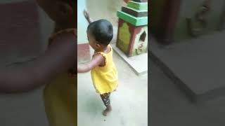 Chhagal bacha niye khelte khelte o nijey nach krte besto 💃cutebaby short video short [upl. by Nylidnarb173]