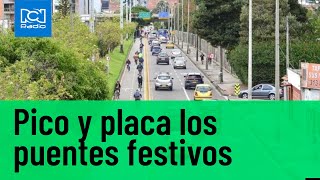 Pico y placa en Bogotá también será los puentes festivos [upl. by Dickens]