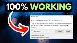 Windows Cannot Access The Network Path Not Found Error Code 0x80070035 FIXED [upl. by Telrats]