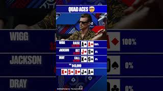 Never seen so many aces in one hand quads aces [upl. by Lienaj]