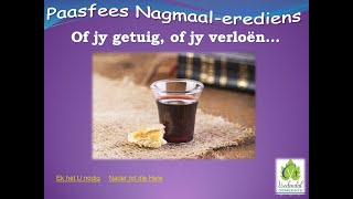 NG Kerk Vredendal  Paasnagmaal 28 Maart 2024 [upl. by Thorrlow]