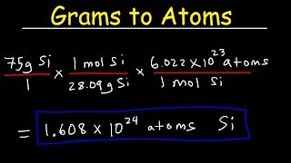 How To Convert Grams to Atoms  THE EASY WAY [upl. by Aicatsue473]