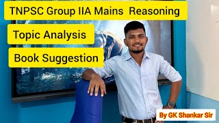 G IIA Mains Reasoning Topic Analysis and Book Suggestions by GK SHANKAR Sir [upl. by Yehsa256]