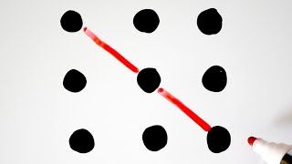 How To Connect The 9 Dots With 4 Straight Lines Puzzle shorts [upl. by Blain]