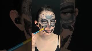 Ink Blot Rorschach Test Inspired Skull Special Effects Face Paint Makeup [upl. by Kameko20]