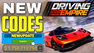 NEW ALL WORKING CODES FOR DRIVING EMPIRE IN 2024 ROBLOX DRIVING EMPIRE CODES [upl. by Atisor]