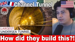 American Reacts How The Channel Tunnel Works [upl. by Maroj41]