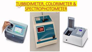 SPECTROPHOTOMETER TURBIDIMETER AND COLORIMETER USE IN MICROBIOLOGY LAB IN ENGLISH [upl. by Ynaittirb]