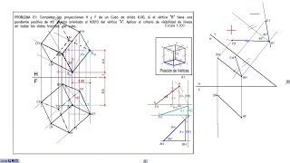 Geometría Descriptiva  Ejercicio de Perpendicularidad y Paralelismo  Sin vistas auxiliares [upl. by Elisee923]