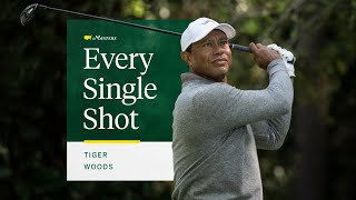 Tiger Woods Second Round  Every Single Shot  The Masters [upl. by Ahen]