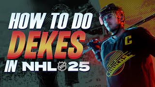 NHL 25 How To Do All Dekes BeginnerAdvanced Tutorial Total Control amp Skill Stick [upl. by Annagroeg419]