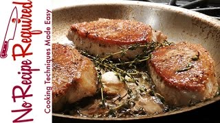 How to Cook Boneless Pork Chops  NoRecipeRequiredcom [upl. by Jelle]