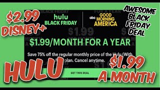 199 Hulu Black Friday Deal is HERE amp 299 Disney [upl. by Yann]