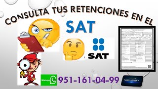 CONSTANCIA DE RETENCIONES y PERCEPCIONES Consuta RAPIDA🚀 en el SAT constancia ASALARIADO👨‍🚒📋 [upl. by Ahgiela]