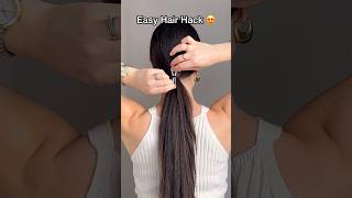 Easy hair hack for medium and long hair 😍✅ hairstyle hairhacks hairtok hair explorepage [upl. by Anayaran]