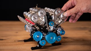 Building a V8 Engine  Full Metal Car Engine Model Kit [upl. by Hawker903]