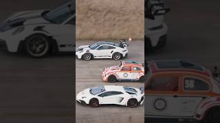 911 GT3 RS vs Lambo V12 vs Tesla Beetle dragrace porsche911 youtubeshorts credit Carwow tesla [upl. by Winterbottom]