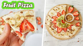 Easy Fruit Pizza Recipe  How to Make Dessert Pizza [upl. by Eniamret]