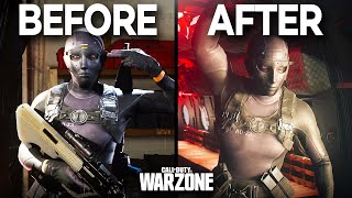 Warzone Roze Skin NERF Before and After Changes amp Comparison [upl. by Lubbock]