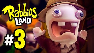 Running from BIG BALLS  Rabbids Land 3 3 Player [upl. by Botzow802]