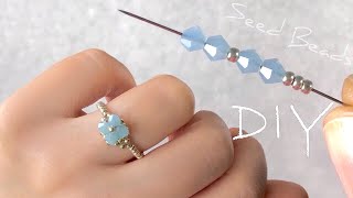 Beaded Ring Tutorial How to Make Rings With Beads [upl. by Ishii]