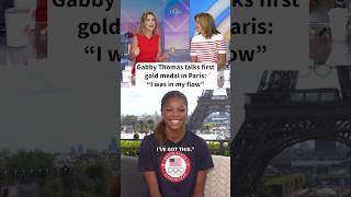 Gabby Thomas talks first gold medal in Paris I was in my flow [upl. by Amjan107]