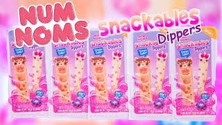 Num Noms Snackables Dippers Slime Sauce Color Change Toy Review [upl. by Hannahsohs175]