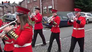 Poyntzpass Silver Band  Mavemacullen Accordion Band 70th Anniversary Parade 2023 [upl. by Bartle]