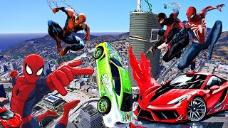 GTA 5 Ragdolls Spiderman CompilationP20 Euphoria Physics Fails Jumps Funny Moments 0020 [upl. by Merriman784]