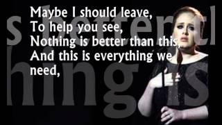 Adele  Take it all Paroles  Lyrics [upl. by Nibuz261]