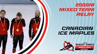 Canadian Ice Maples Secure Victory  Mixed Team 2000m Relay  Montreal 2024 [upl. by Autum]