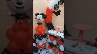 Mickey mouse birthday Room decor landhi party youtube birthdayparty [upl. by Marrissa]