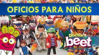 👩‍🏫🕵️‍♂️👷‍♀️ APRENDER LOS OFICIOS PARA NIÑOS EN ESPAÑOL [upl. by Wilt70]