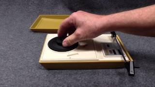 Viscount Portable AC  DC Battery Record Player [upl. by Ardet874]