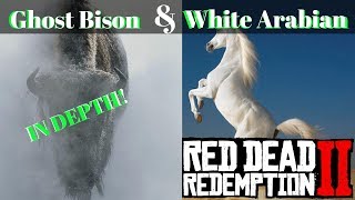 RDR2 HOW TO GET  LEGENDARY GHOST BISON  amp  WHITE ARABIAN  IN DEPTH VIDEO with location [upl. by Akcirred]