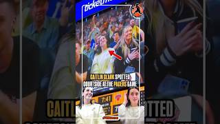 Caitlin Clark cheering on the Pacers with her boyfriend and the crowd goes wild 🔥 nba wnba [upl. by Llessur175]