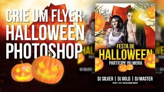 Crie um flyer de Halloween com Photoshop [upl. by Aerdnek]