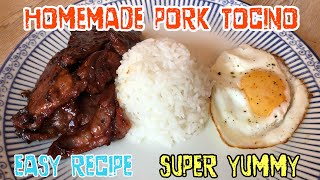 HOW TO  MAKE PORK TOCINO  COOK PORK TOCINO  COOK SUNNY SIDE UP EGG  TOCINOLOG  TOSILOG vlog 38 [upl. by Adnohsek118]